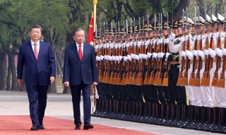 Lễ đón trọng thể Tổng Bí thư, Chủ tịch nước Tô Lâm thăm cấp Nhà nước đến Trung Quốc